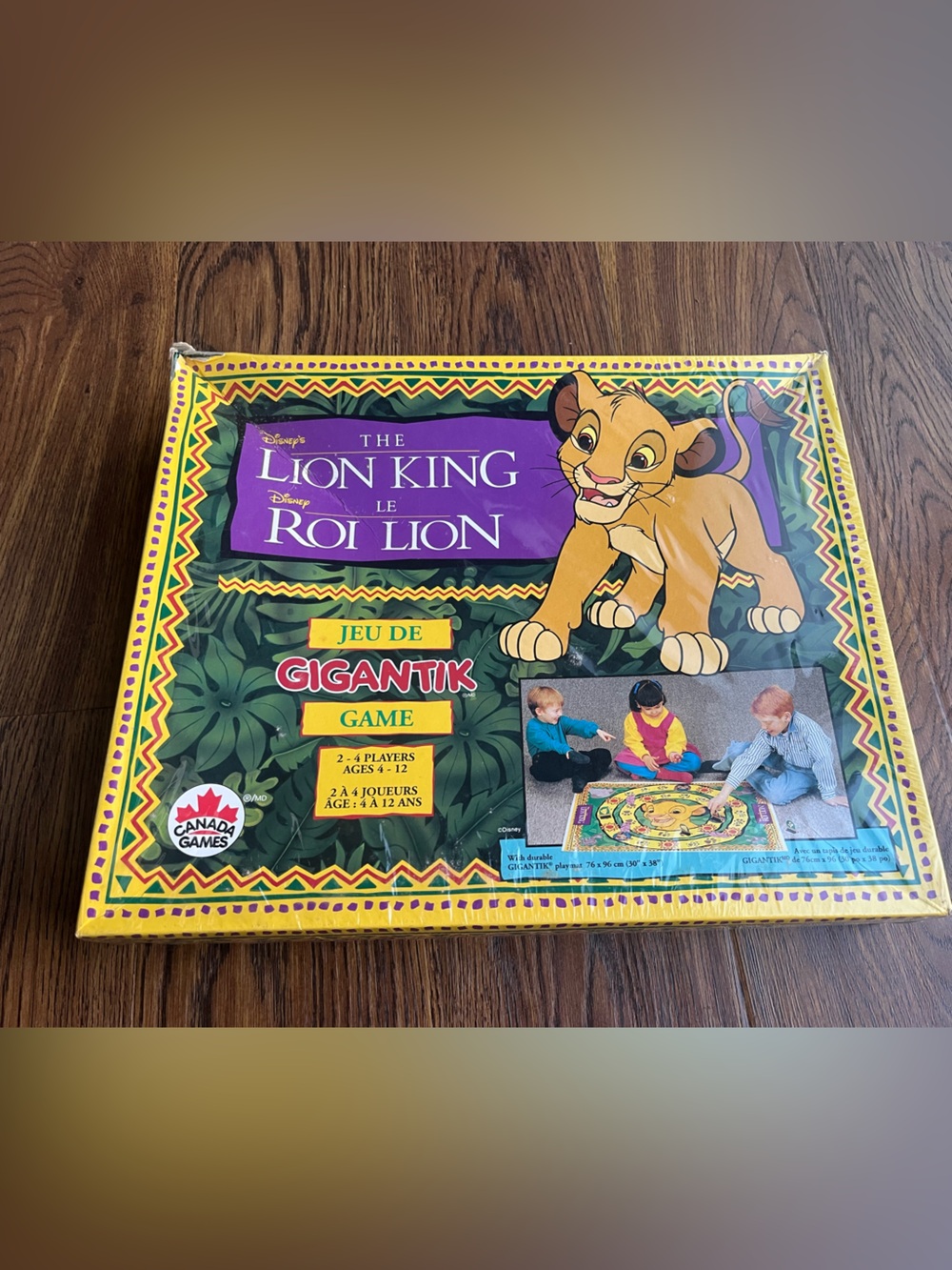 Disney 1995 Lion King Gigantik Game Vintage Boardgame Rare Canada Games NEW read